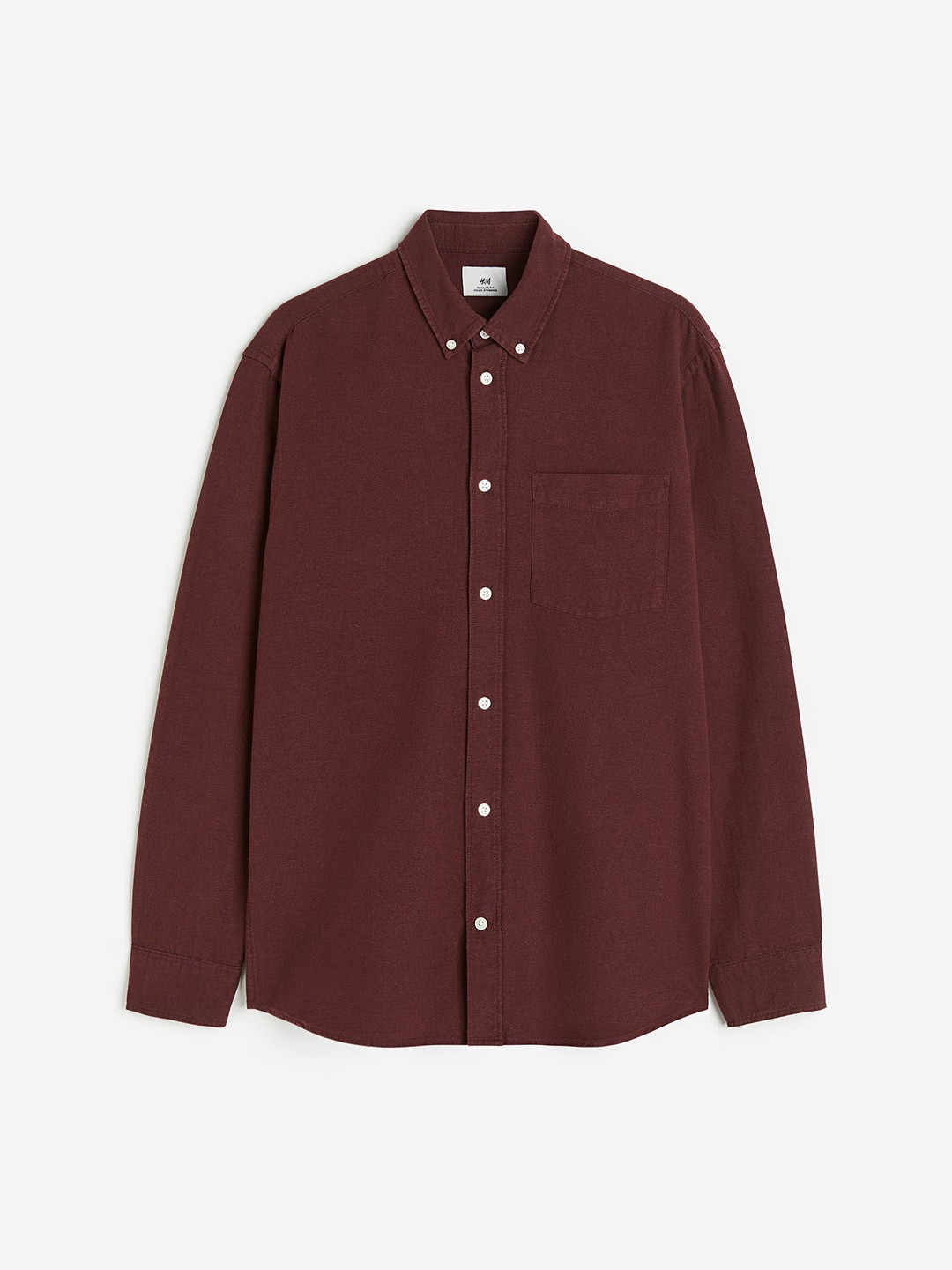 

H&M Regular Fit Oxford Shirt, Red