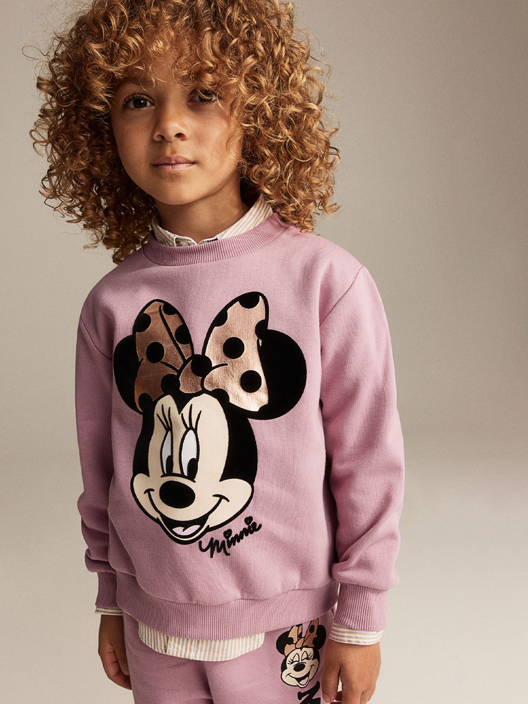 

H&M Girls Printed Sweatshirt, Pink