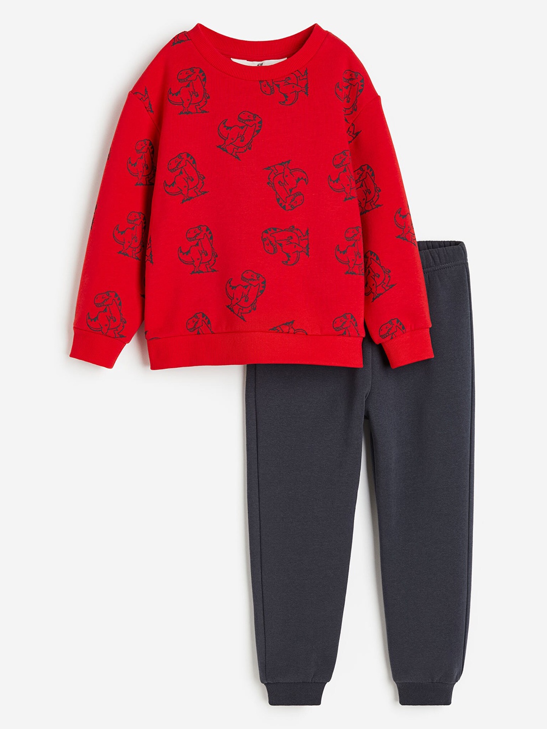 

H&M Boys Pure Cotton 2-Piece Sweatshirt Set, Red