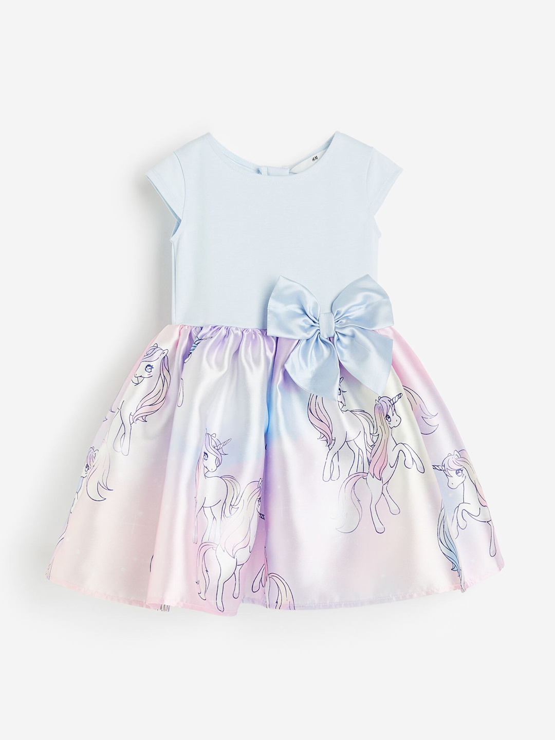 

H&M Girls Flared-Skirt Dress, Blue