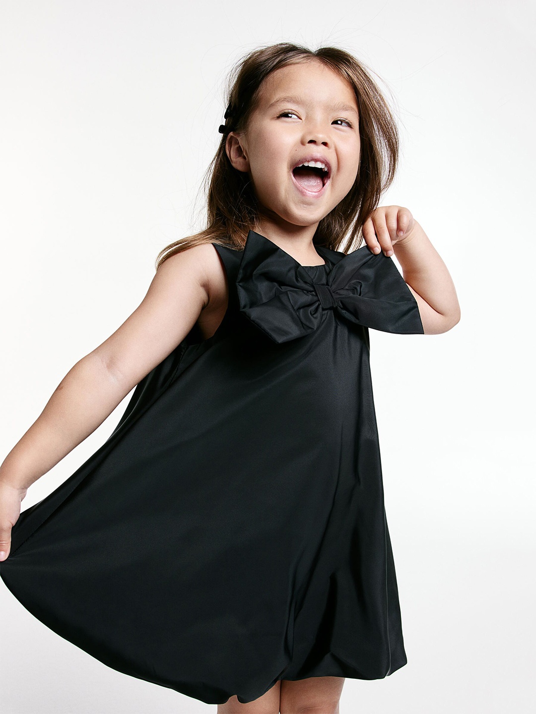 

H&M Bow-Detail Dress, Black