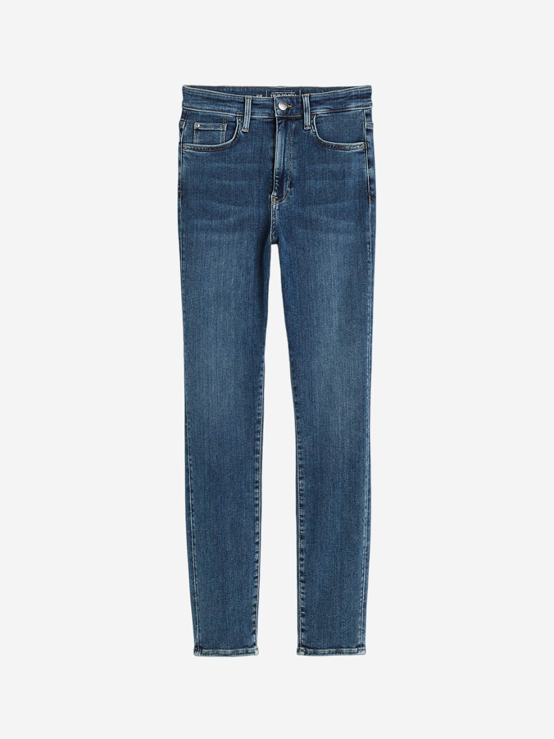 

H&M Women True To You Skinny Ultra High Ankle Jeans, Blue
