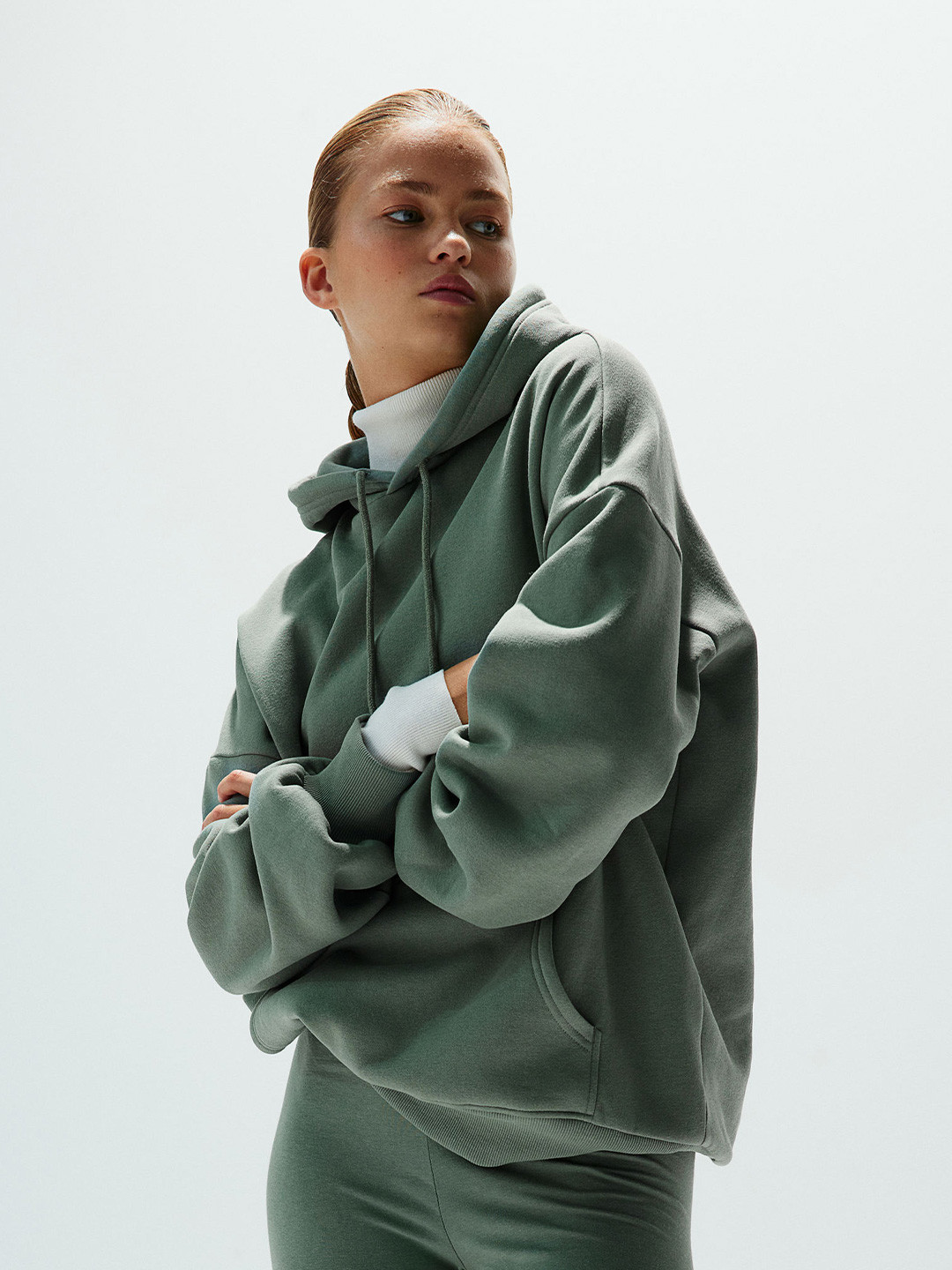 

H&M Oversized Hoodie, Green