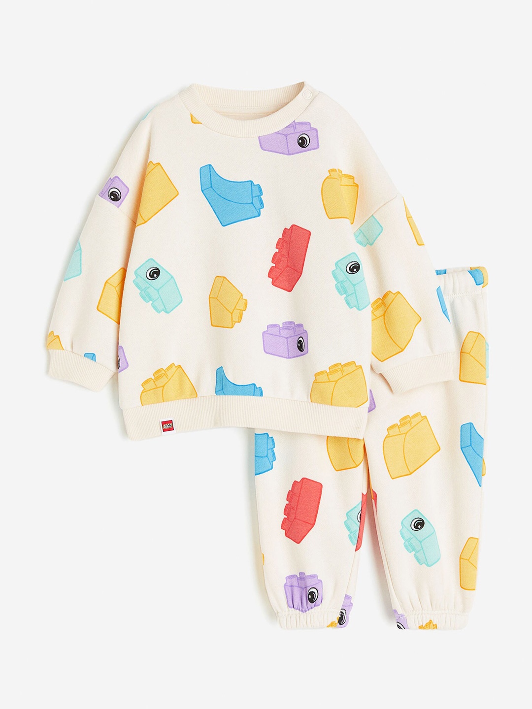 

H&M Boys Pure Cotton 2-Piece Sweatshirt Set, White