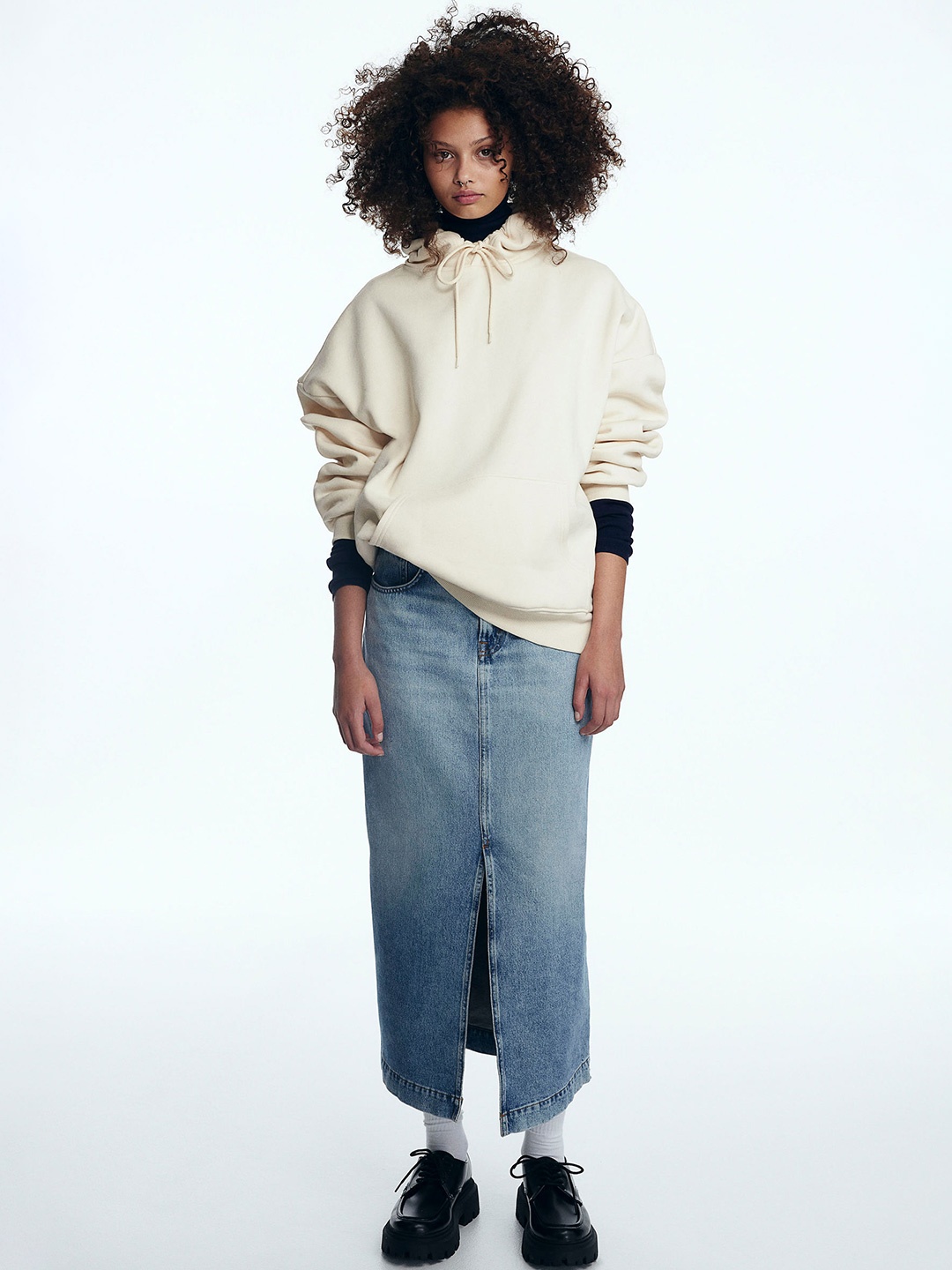 

H&M Oversized Hoodie, White
