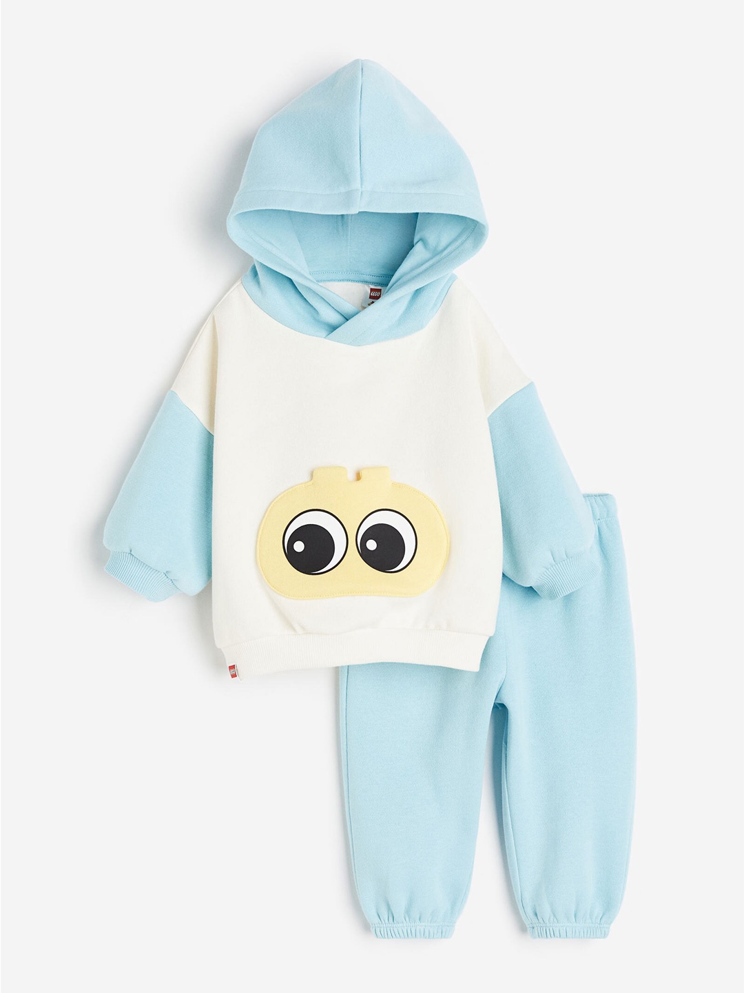 

H&M Boys 2-Piece Pure Cotton Sweatshirt Set, Turquoise blue