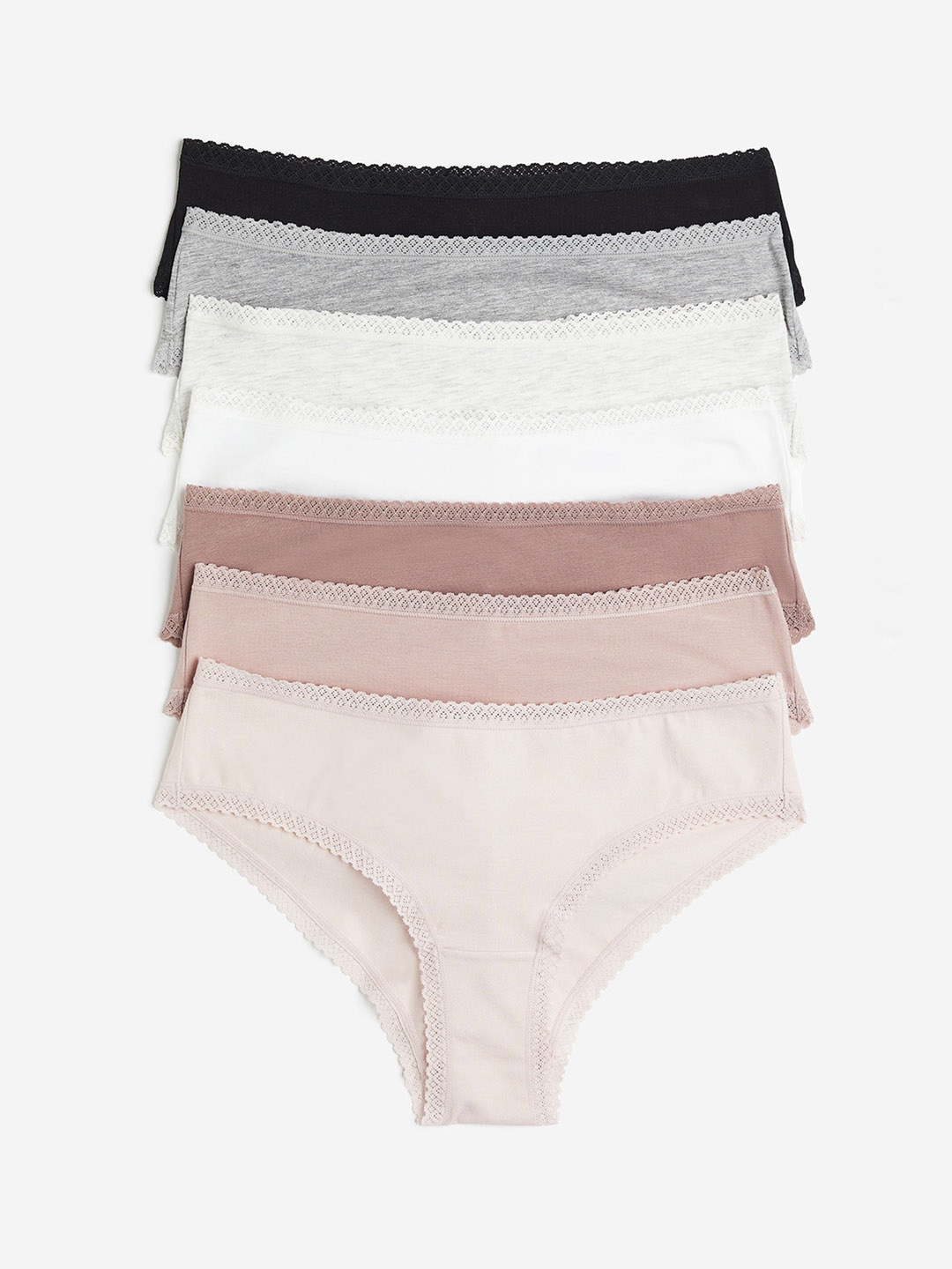 

H&M Women 7-Pack Hipster Briefs, Pink