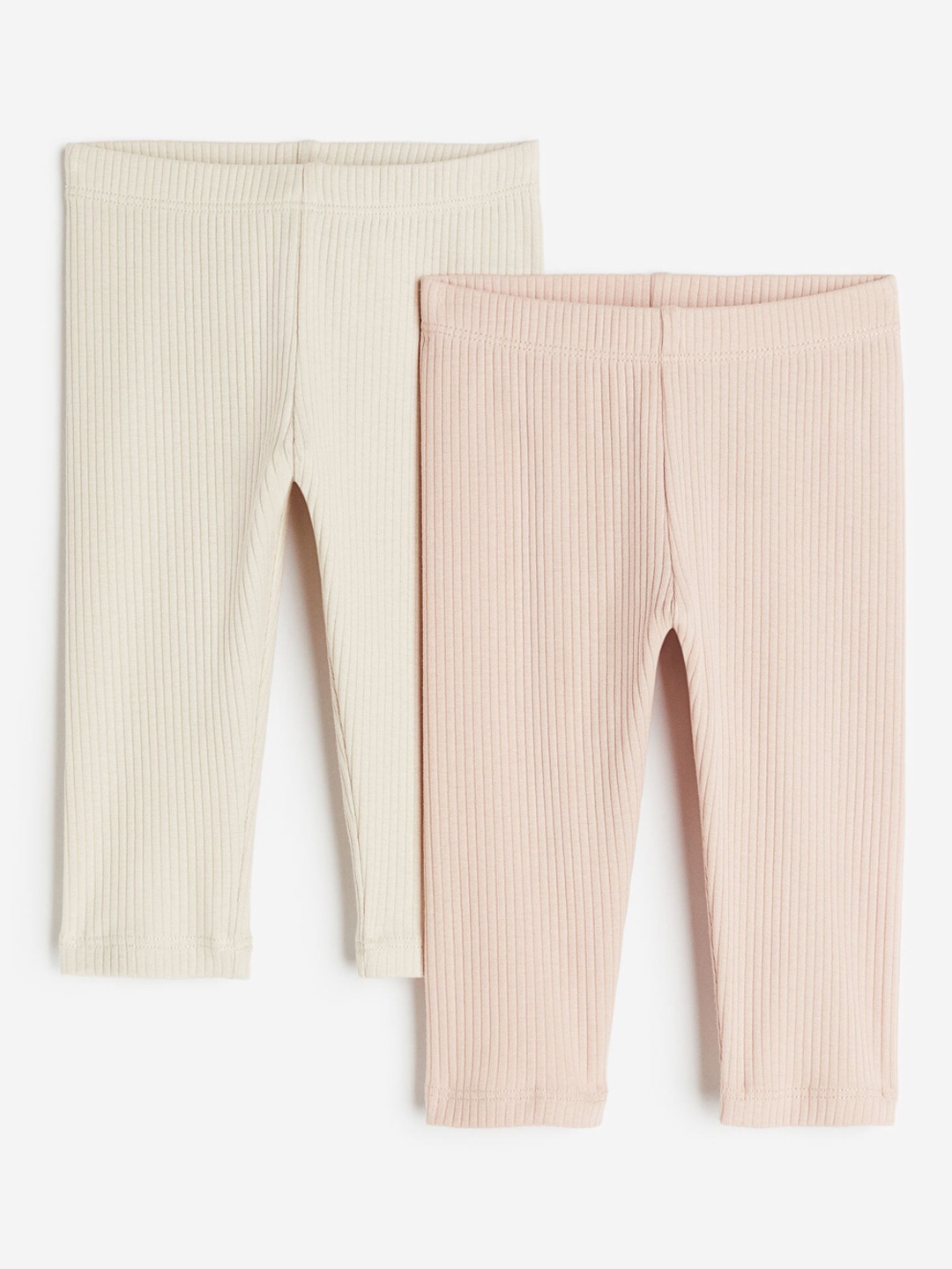 

H&M Infant Girls 2-Pack Leggings, Pink