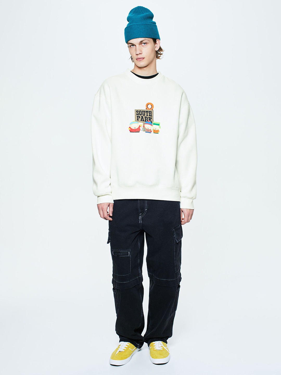 

H&M Relaxed Fit Sweatshirt, White