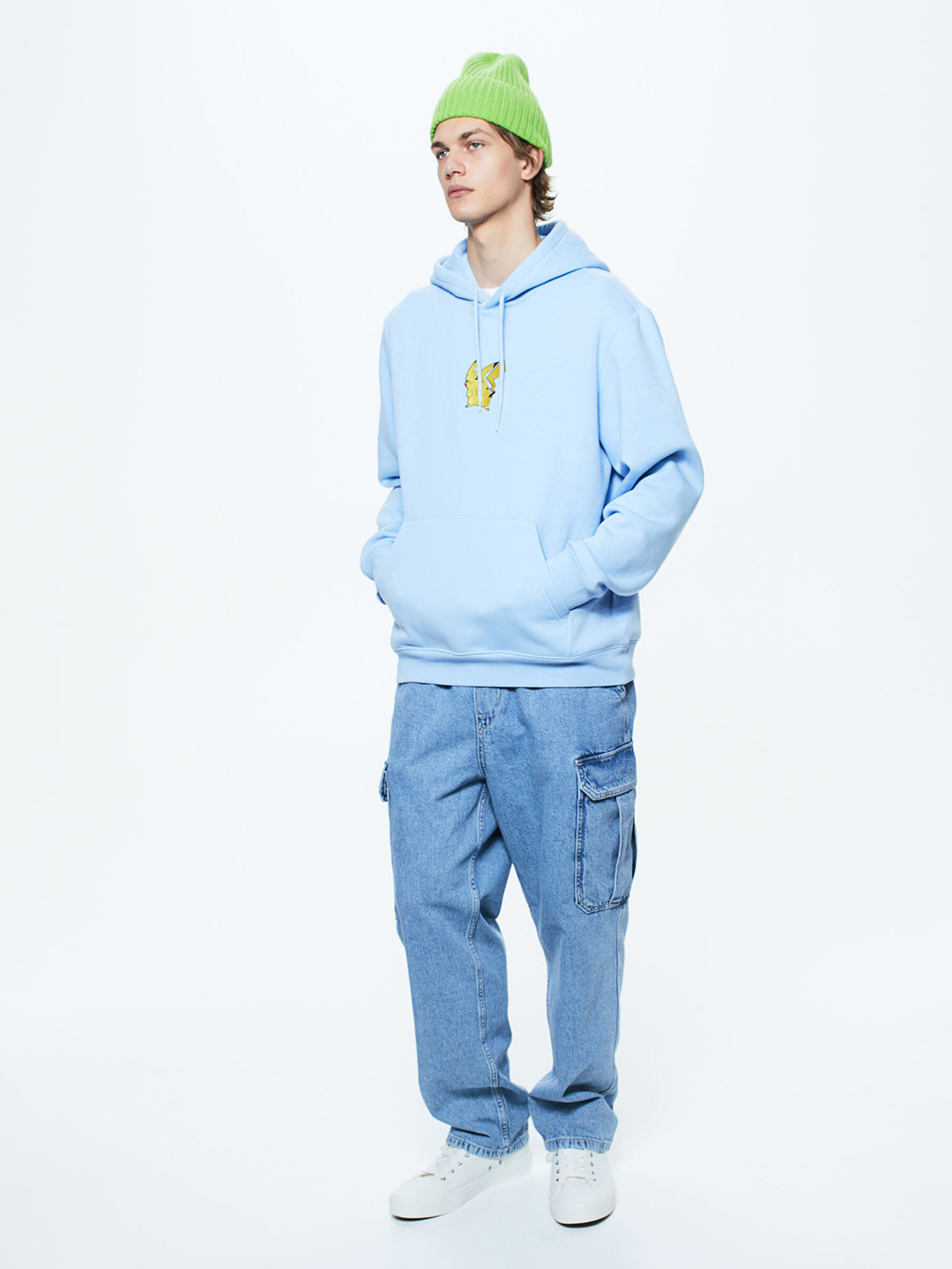 

H&M Regular Fit Hoodie, Blue