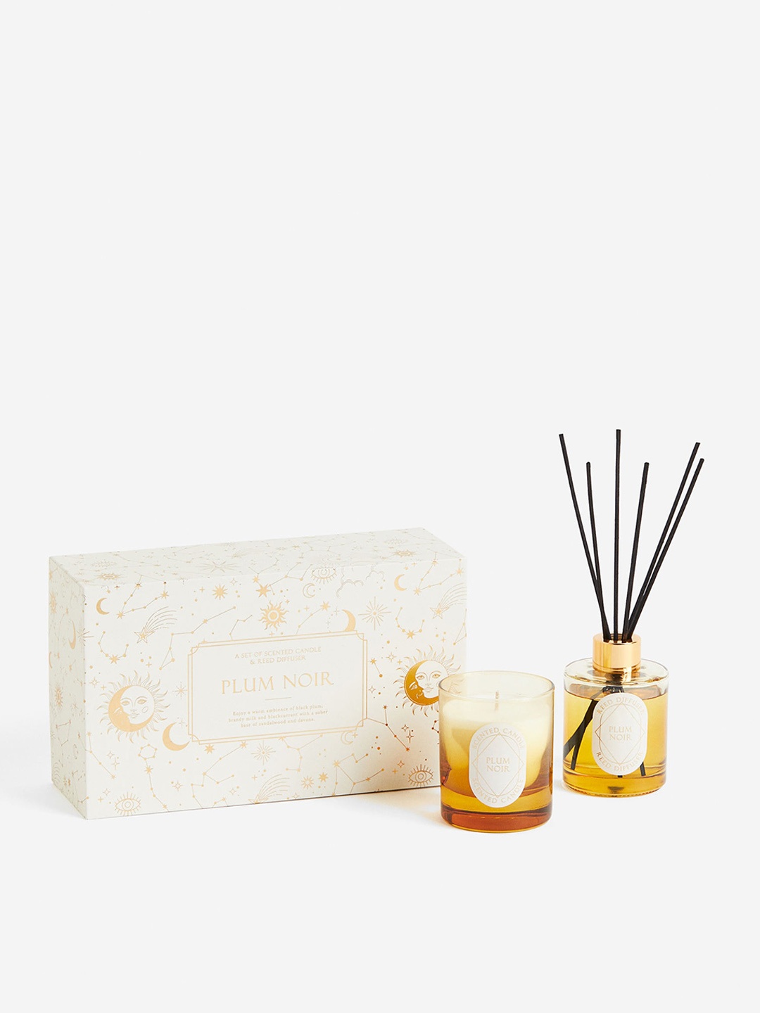 

H&M Metallic-Toned Scented Candle And Diffuser, Gold