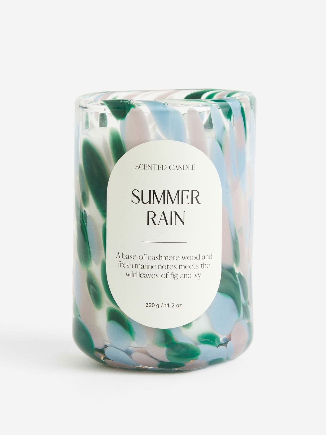 

H&M Green Scented Candle In Glass Holder
