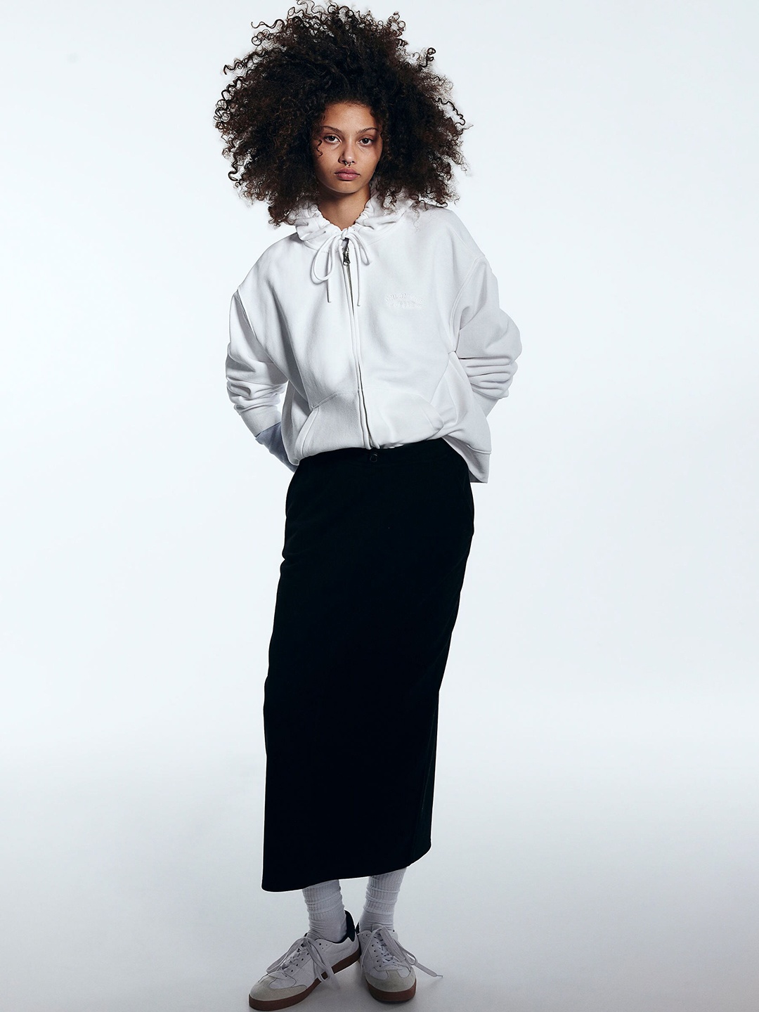 

H&M Sweatshirt Pencil Skirt, Black