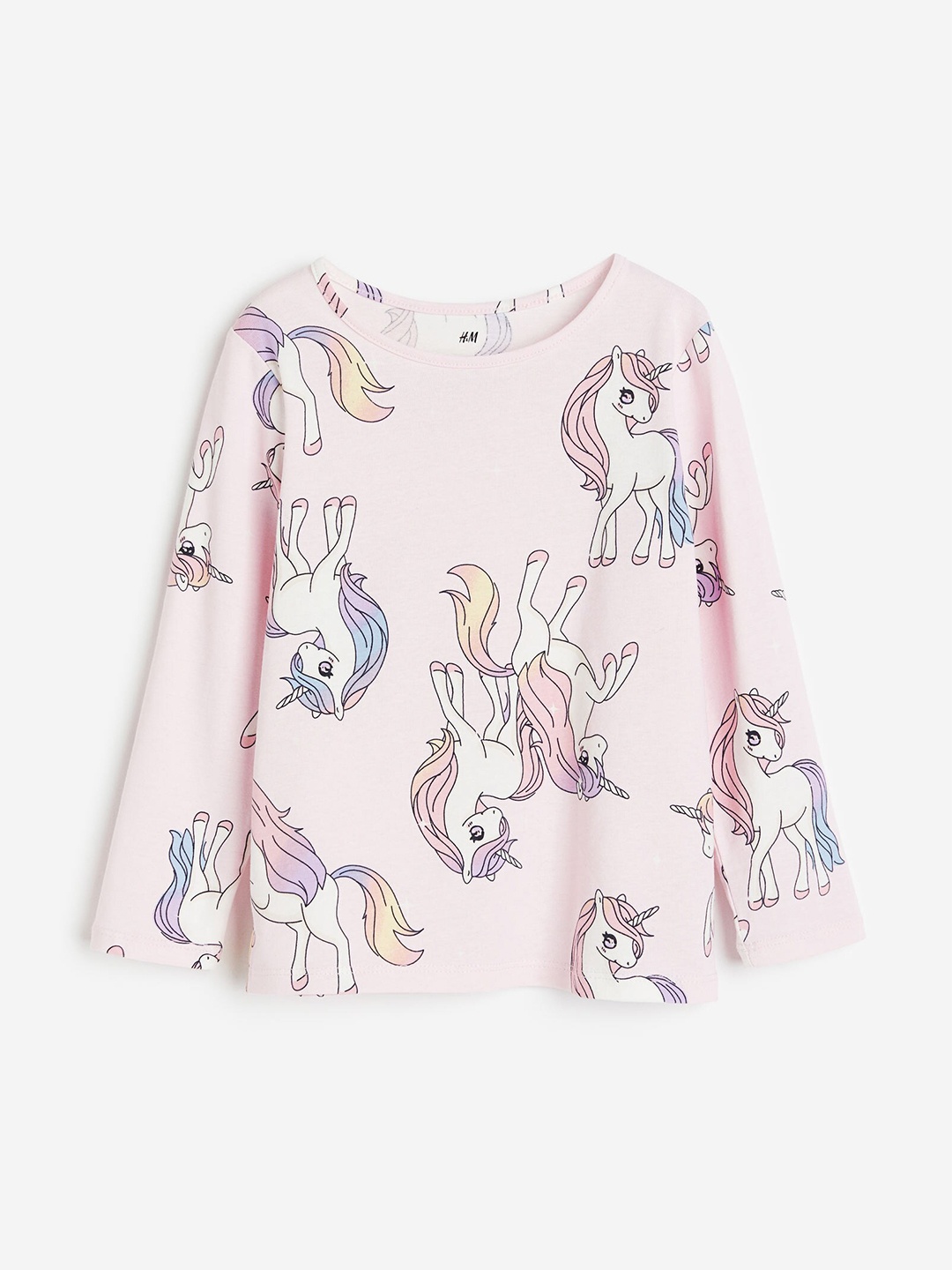 

H&M Girls Printed Jersey Top, Pink
