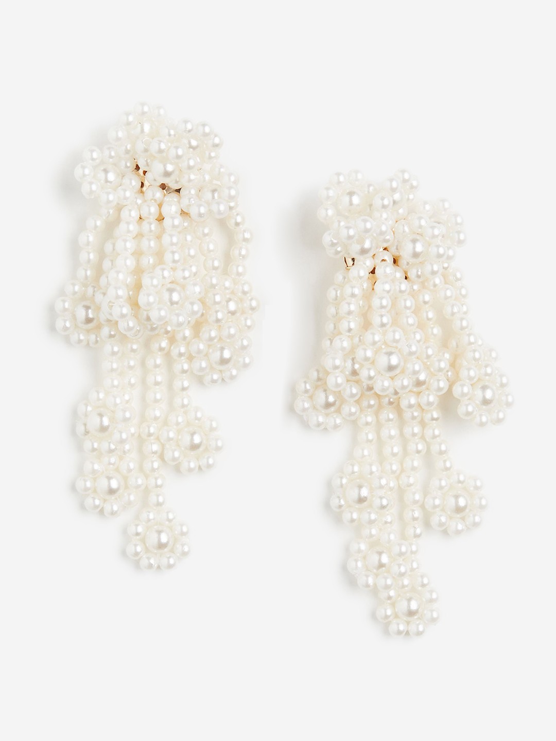 

H&M Beaded Earrings, Gold