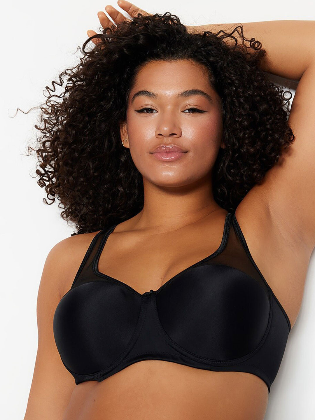 

Trendyol Medium Coverage Lightly Padded All Day Comfort Everyday Bra, Black