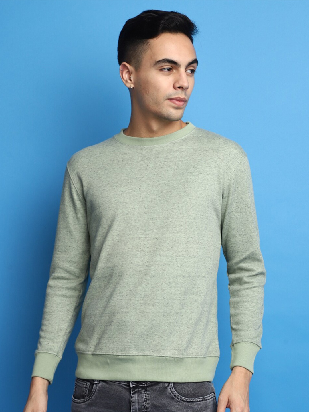 

V-Mart Men Green Sweatshirt