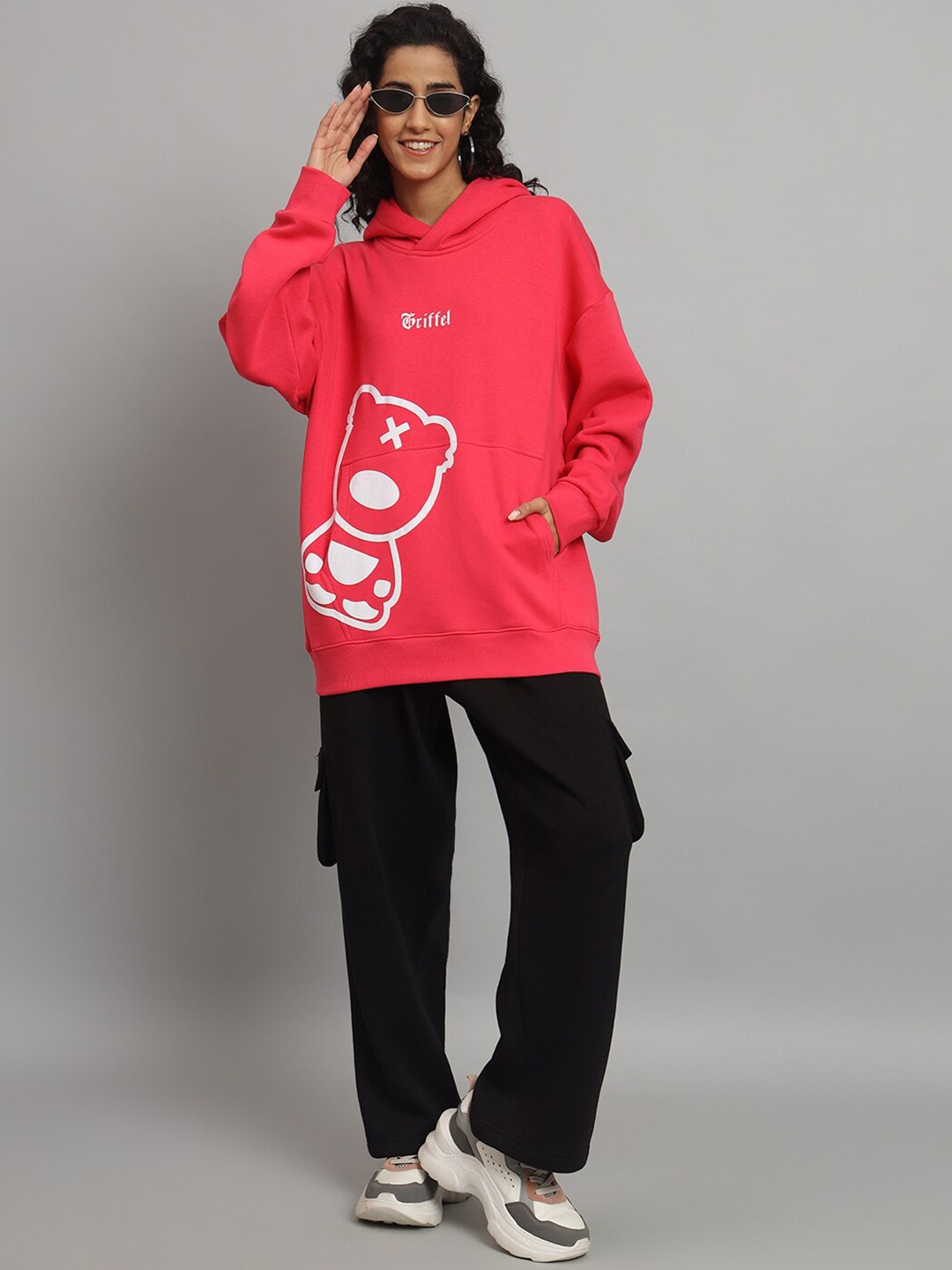 

GRIFFEL Printed Hooded Tracksuit, Pink