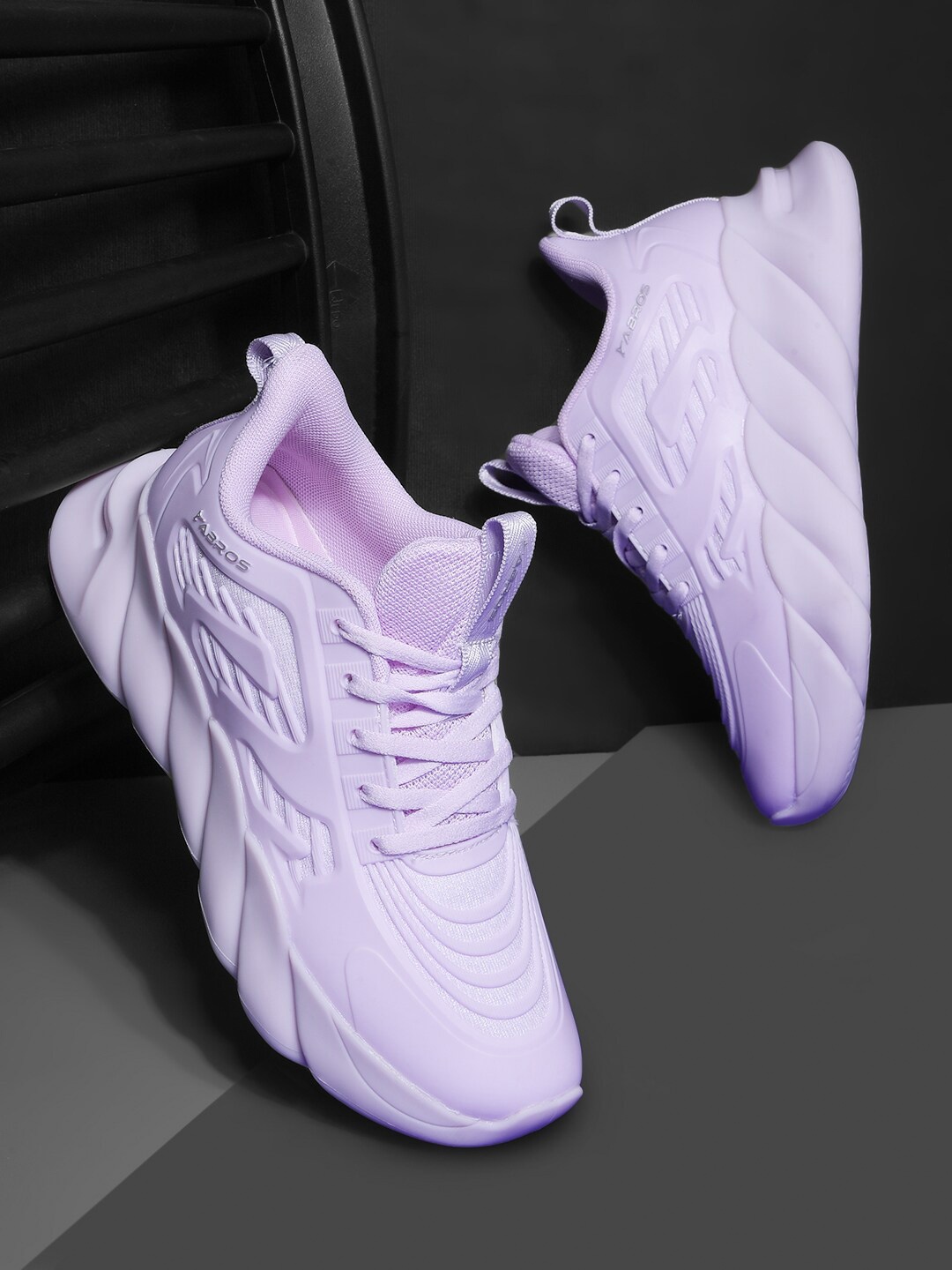 

ABROS Women Air Lace Up Walking Shoes, Lavender