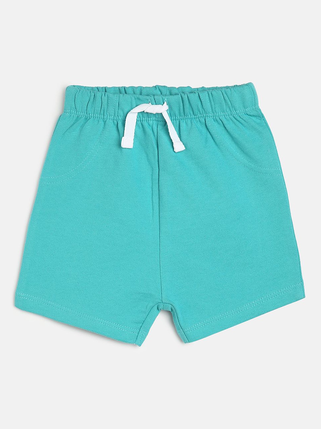 

MINI KLUB Infant Boys Regular Fit Pure Cotton Shorts, Sea green