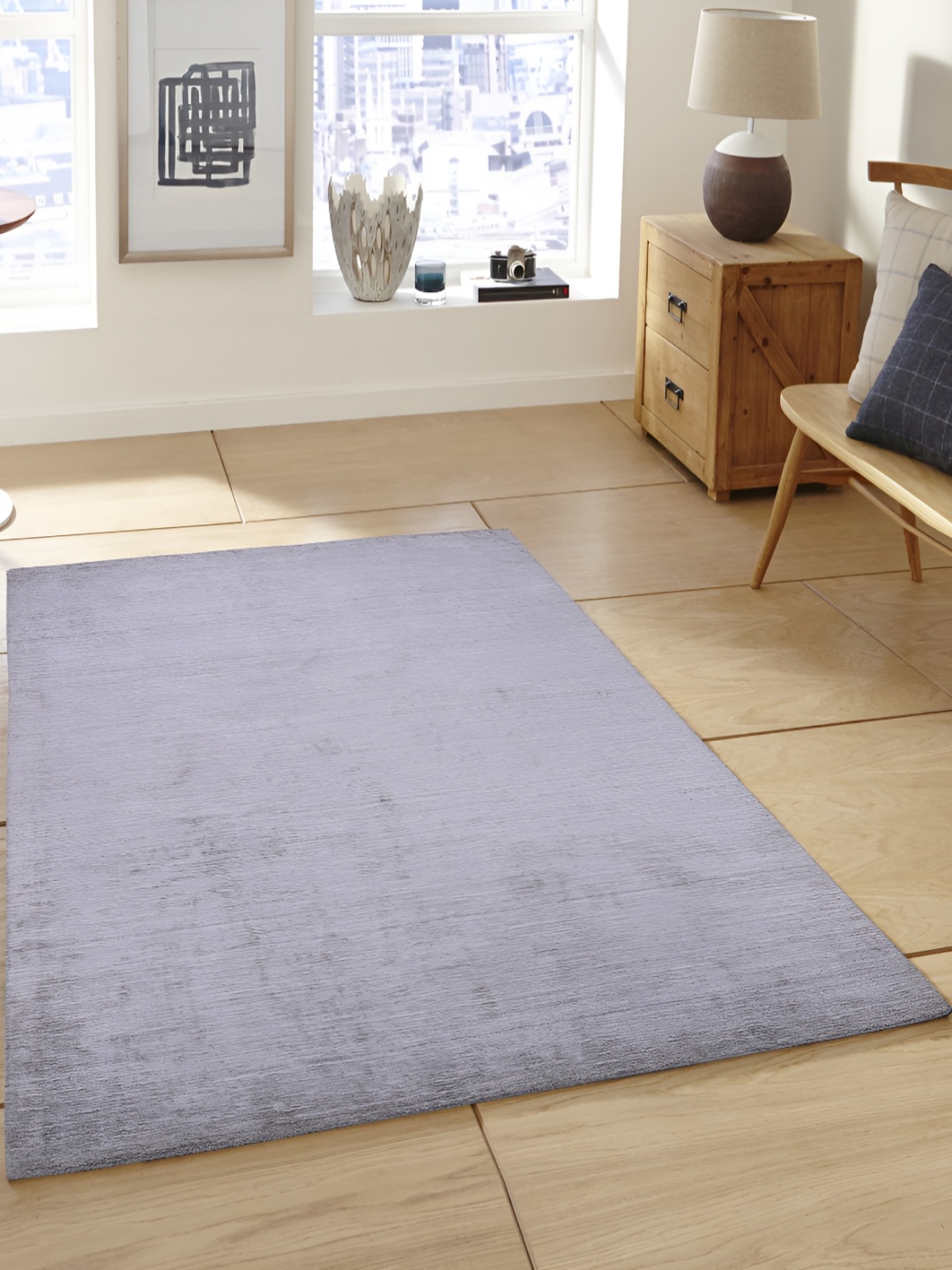 

PEQURA Grey Handmade Woollen Carpet