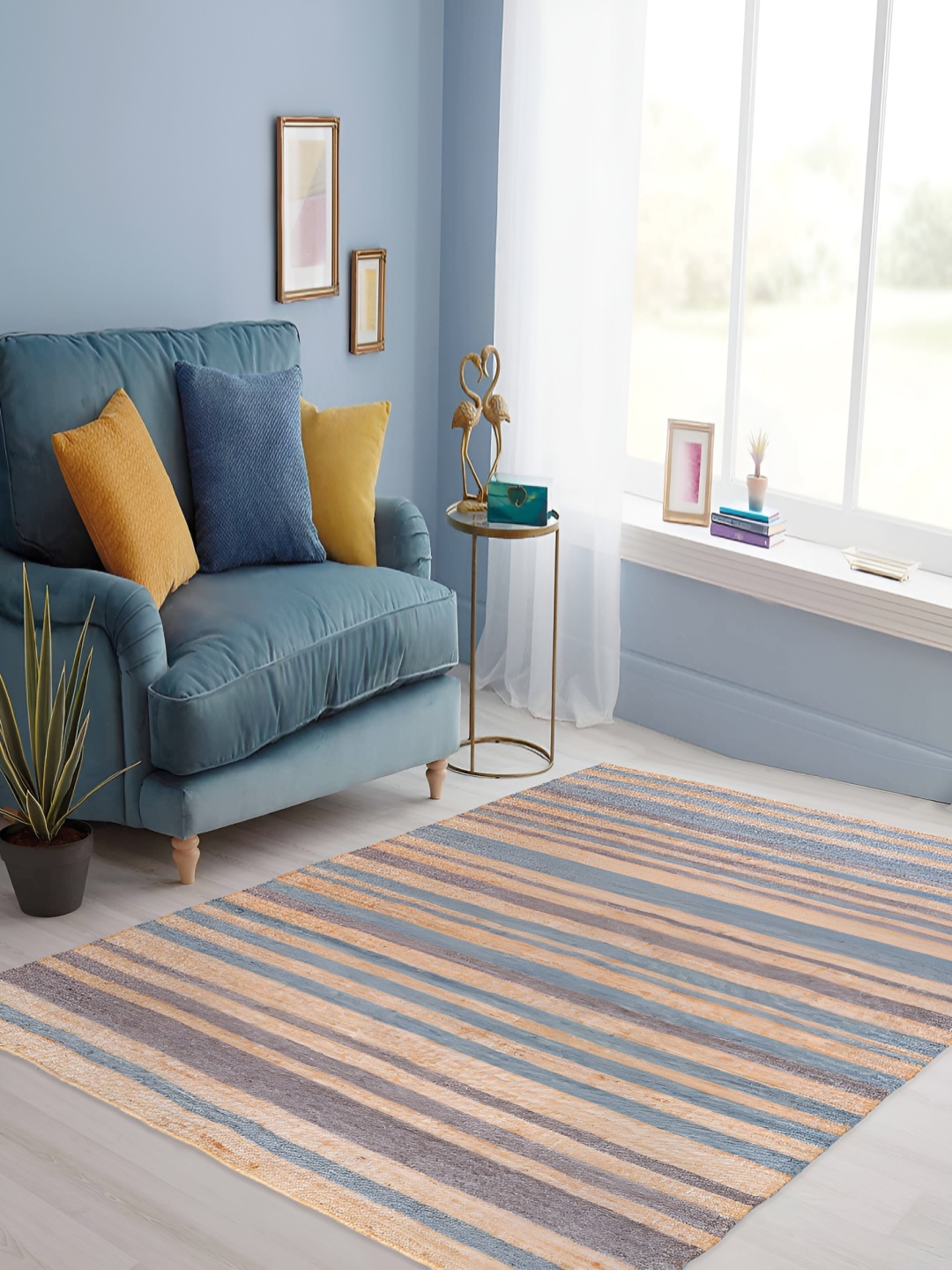 

PEQURA Brown & Grey Handmade Woollen Carpet