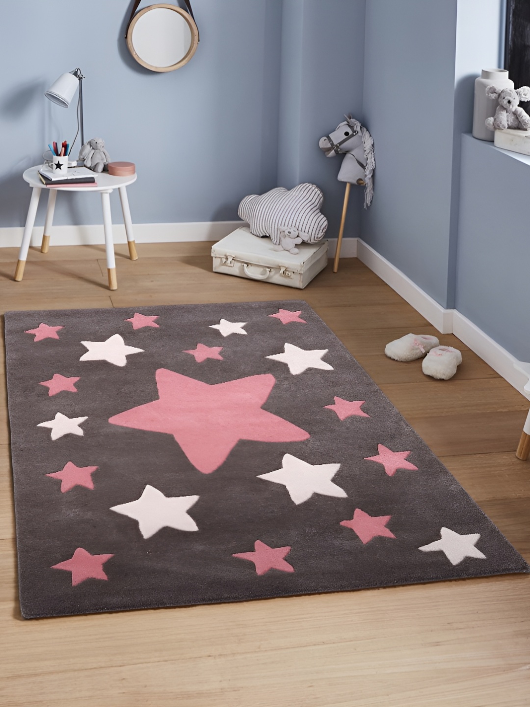 

PEQURA Brown & Pink Handmade Woollen Carpet
