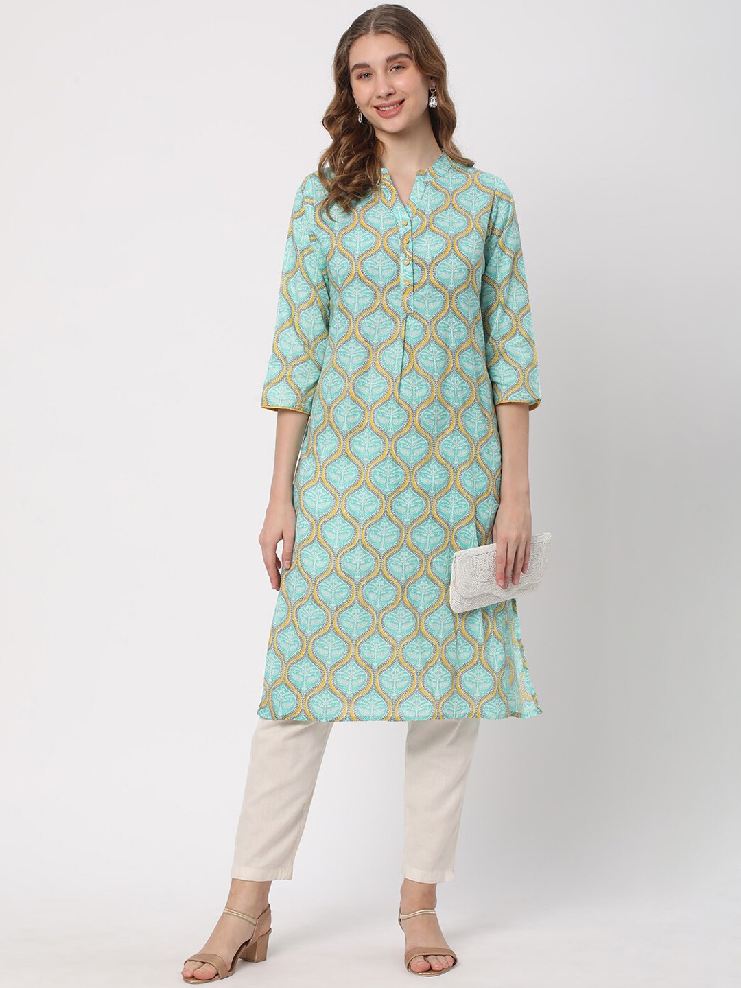 

R&B Women Green Kurta