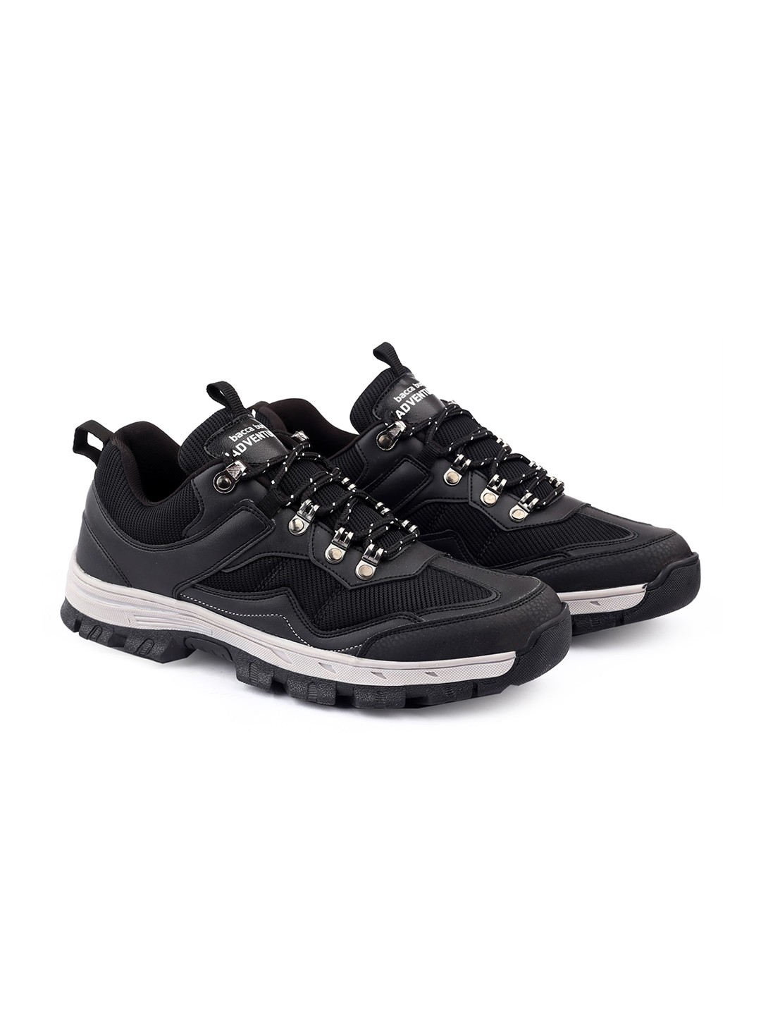 

bacca bucci Men OSPREY Waterproof Leather Hiking Shoes, Black