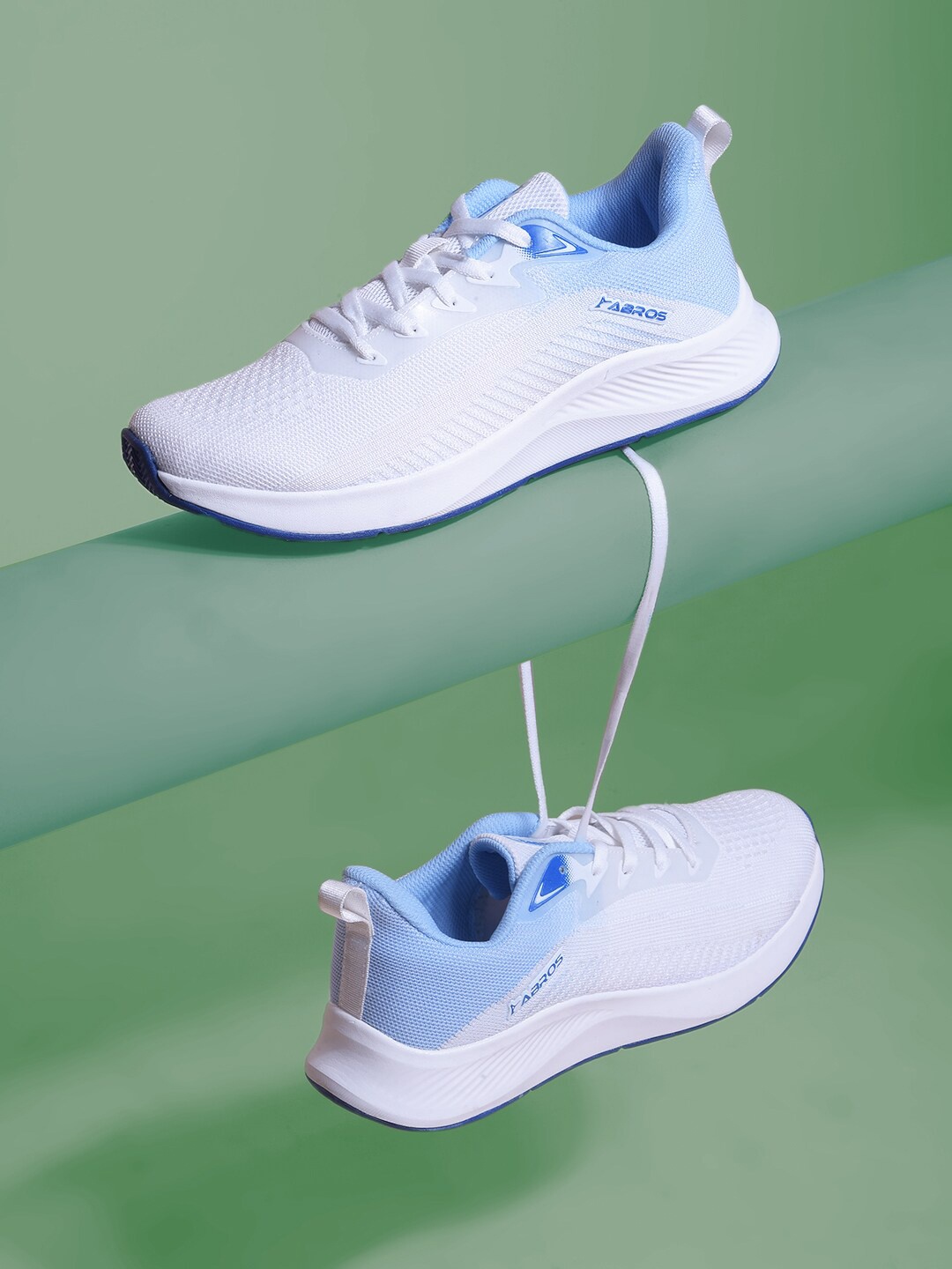 

ABROS Men DEAN Mesh Running Shoes, Off white