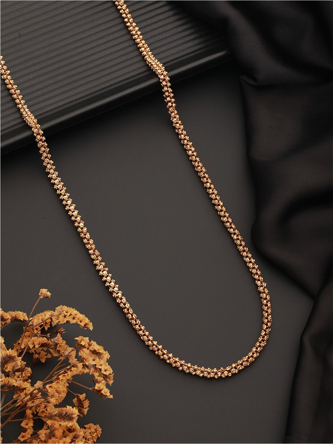 

Saraf RS Jewellery Brass Gold-Plated Chain