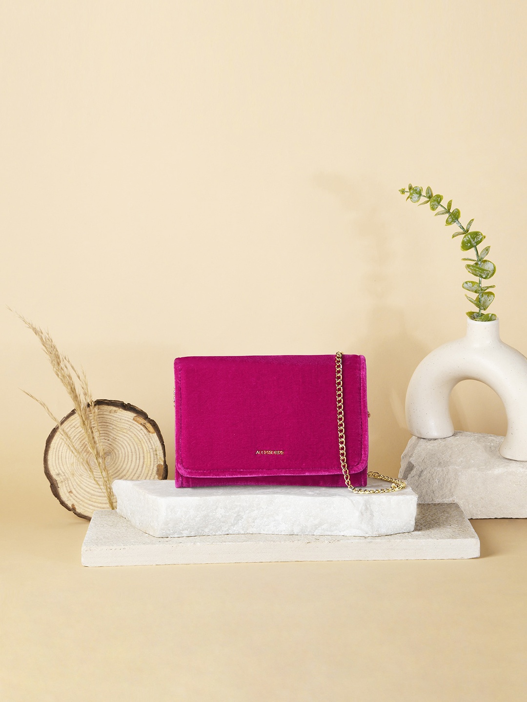 

Accessorize Structured Sling Bag, Fuchsia