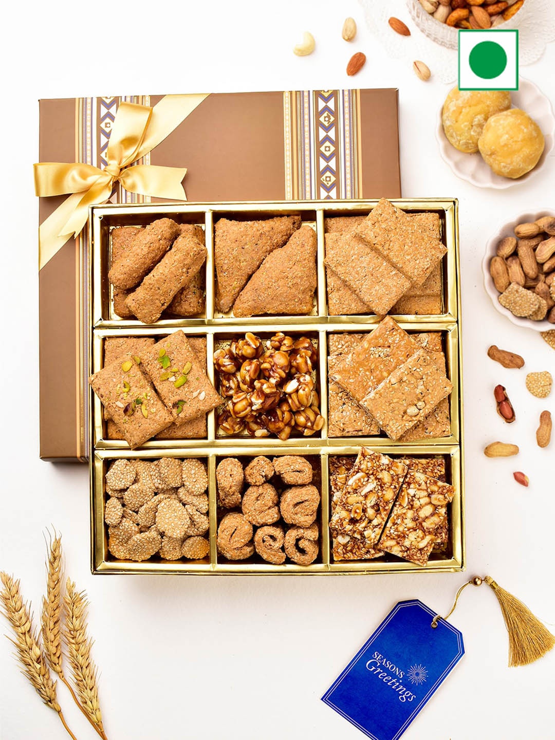 

RawFruit Gajak & Chikki Festive Gift Set, Brown