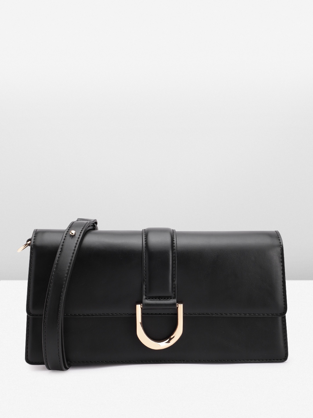 

Lino Perros Structured Sling Bag, Black
