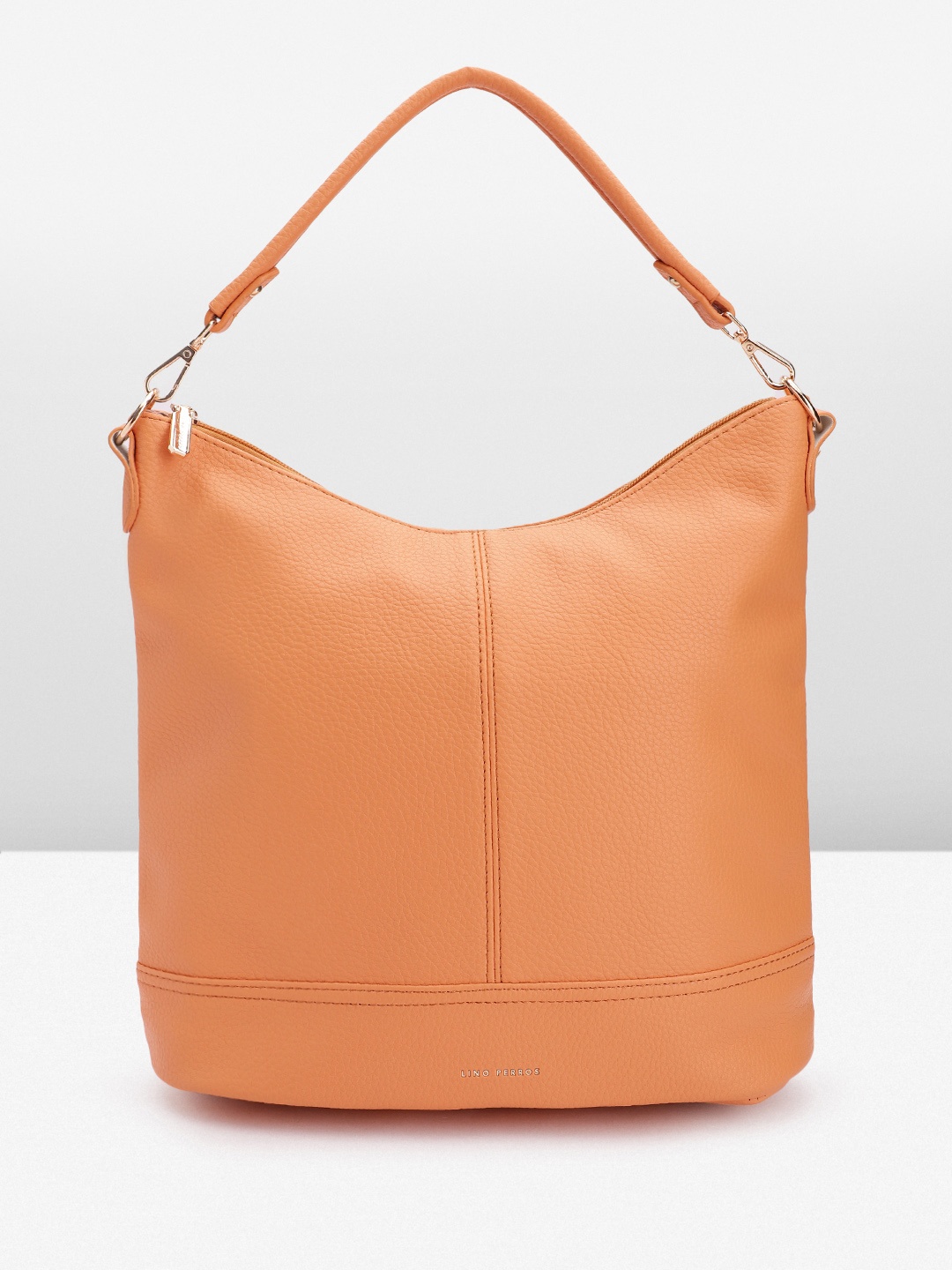 

Lino Perros Textured Structured Shoulder Bag, Orange