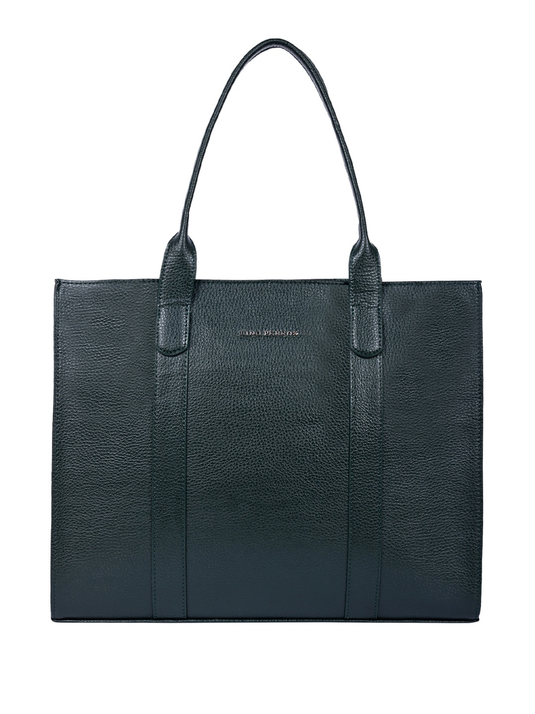 

Lino Perros Textured Structured Shoulder Bag with Laptop Compartment, Green