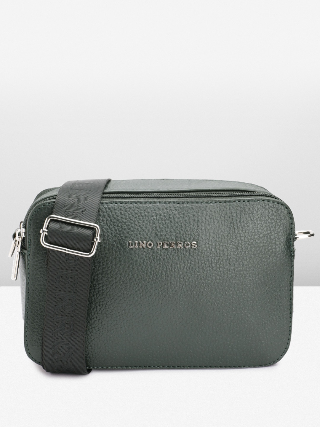 

Lino Perros Textured Structured Sling Bag, Green