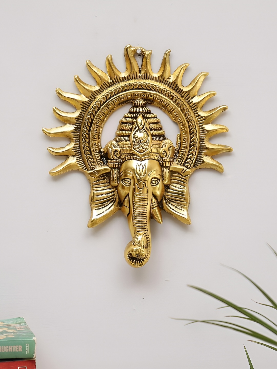

Kridaykraft Gold Toned Metal Showpiece