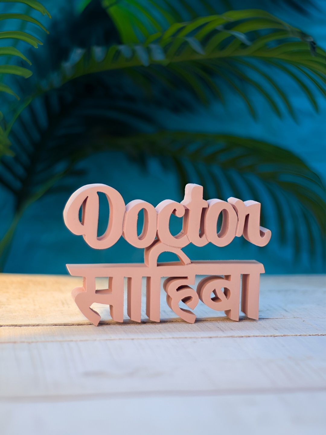 

Nukkad Tales Home Dcor Peach Curio Showpiece