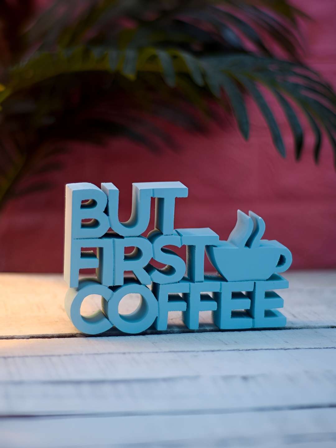 

Nukkad Tales Blue Quotes SmallCurio Showpiece