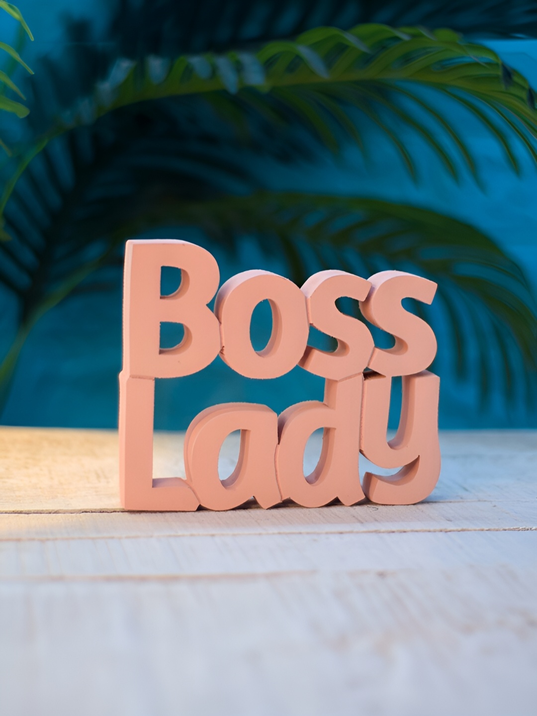 

Nukkad Tales Peach Boss Lady Small Curio Showpiece