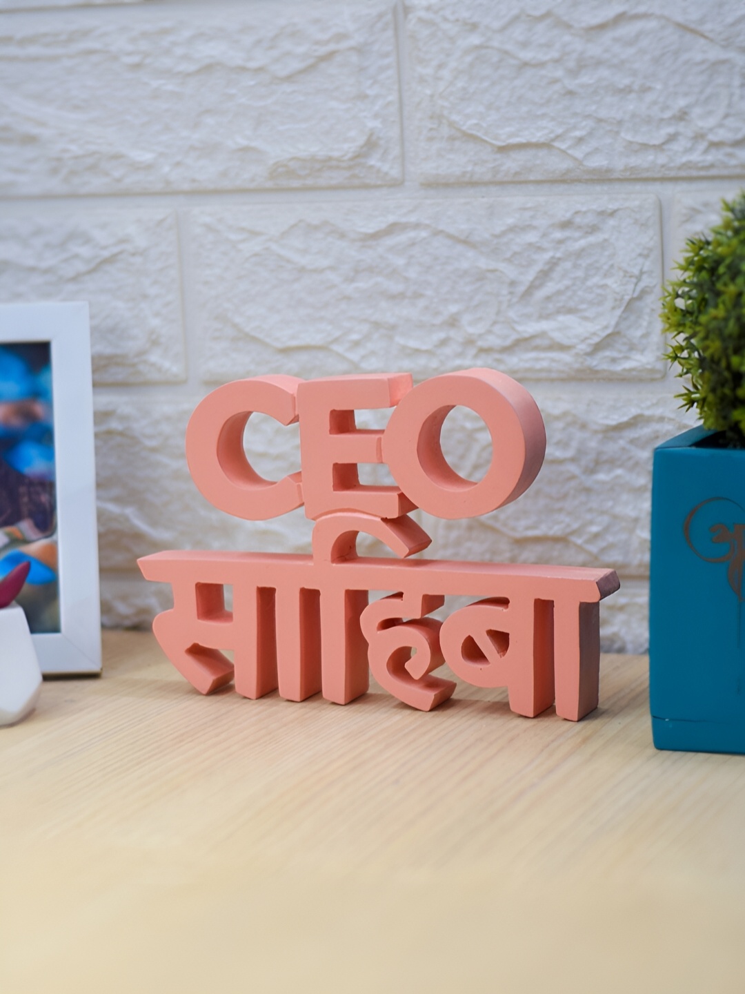 

Nukkad Tales Peach Curio Showpiece