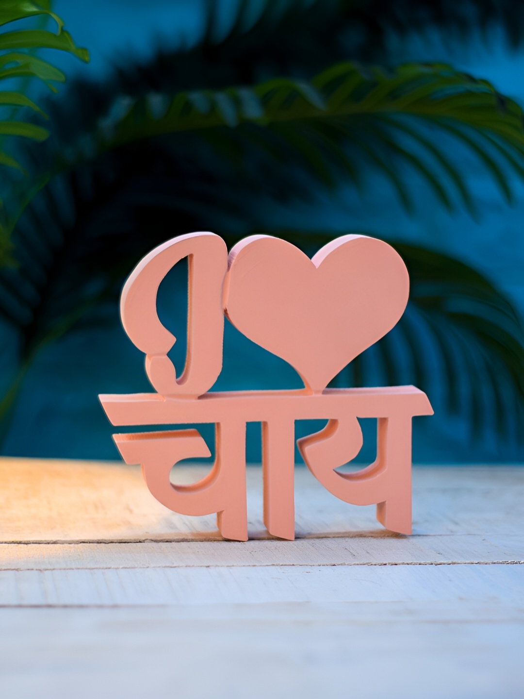 

Nukkad Tales Home Dcor Peach Curio Showpiece