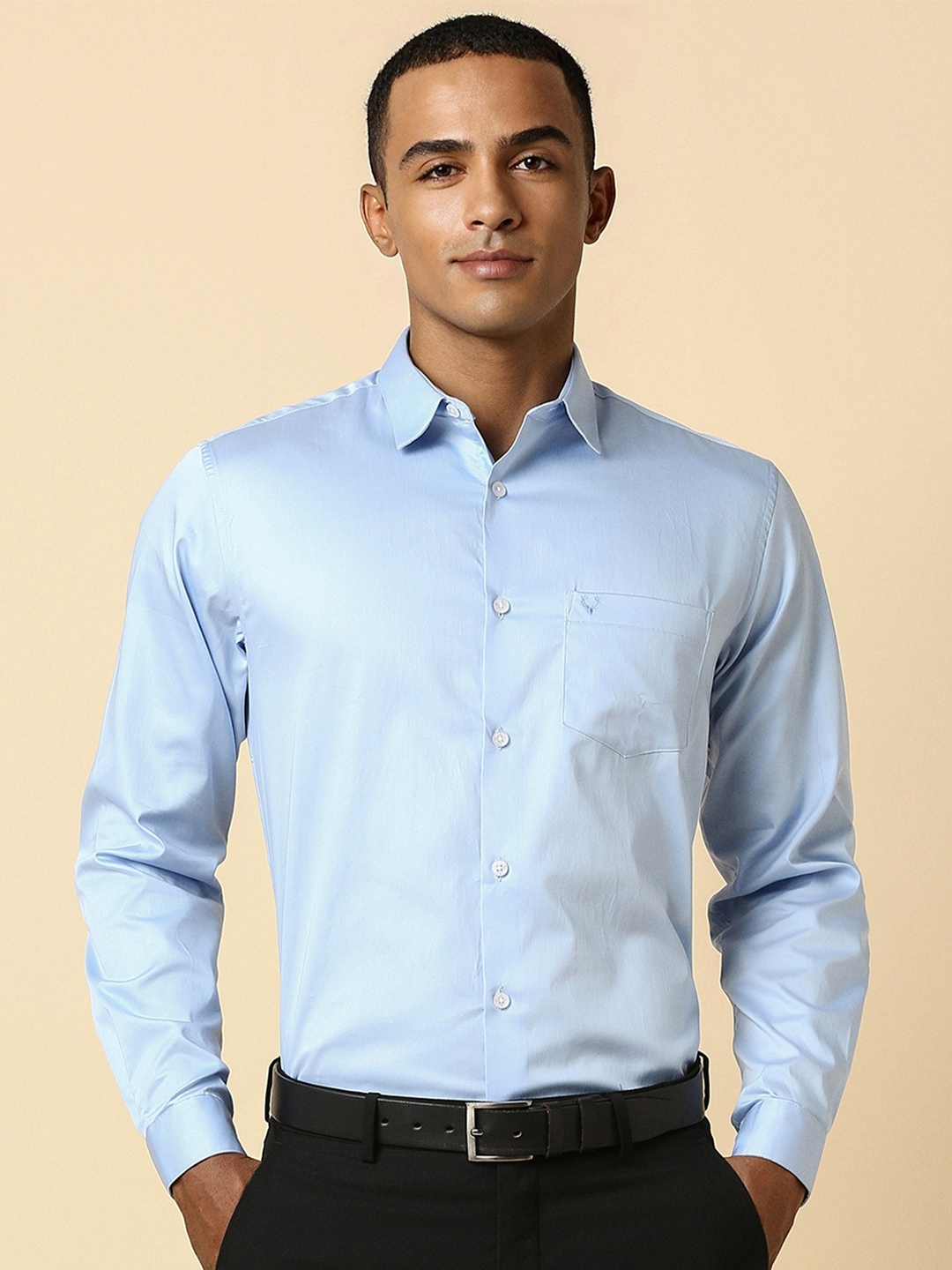 

Allen Solly Men Blue Slim Fit Formal Shirt