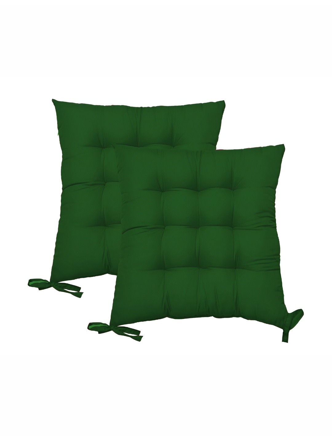 

DADDY COOL 2 Pieces Green Square Shaped Chair Pads