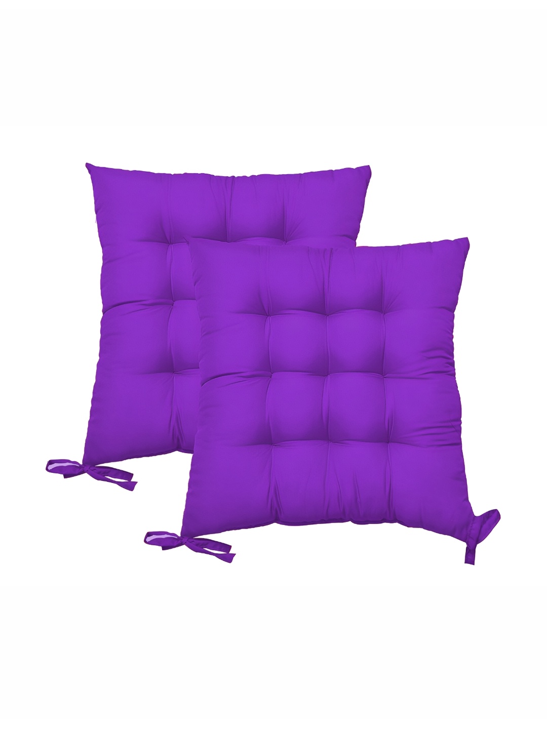 

DADDY COOL 2 Pieces Purple Square Shaped Chair Pads