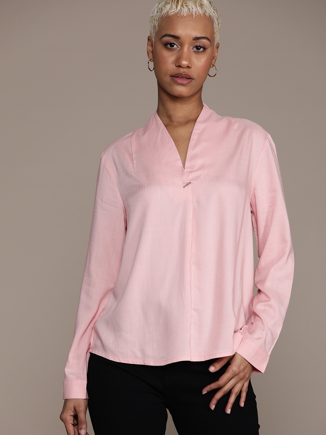 

Roadster Shirt Style Top, Pink