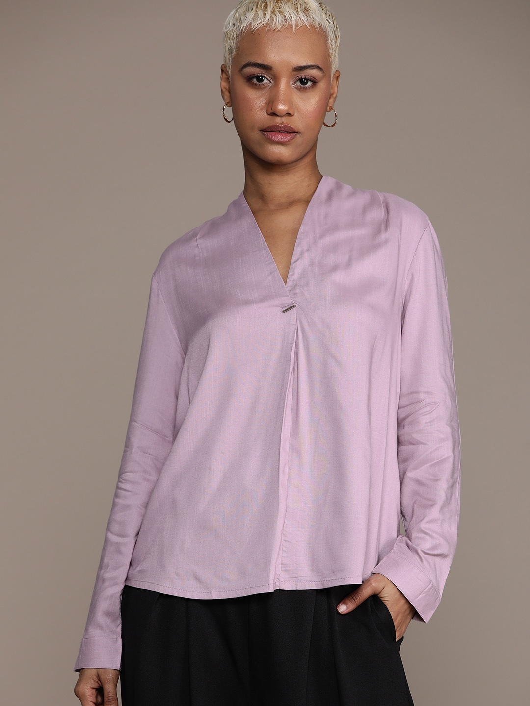 

Roadster Shirt Style Top, Lavender