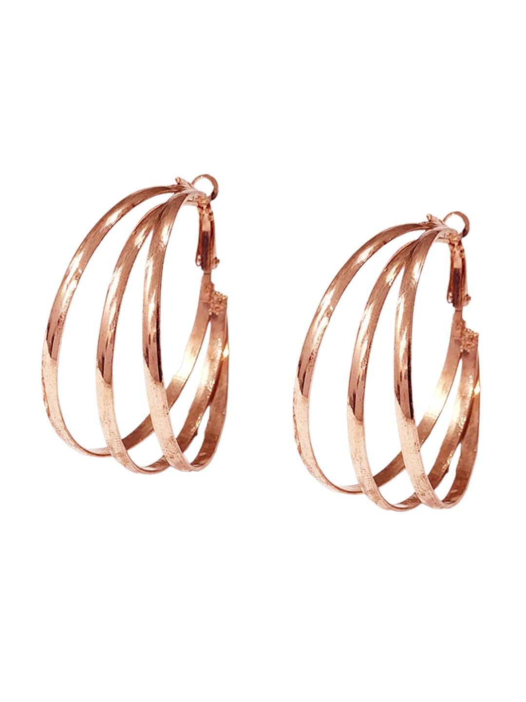 

Goldnera Rose Gold-Plated Circular Hoop Earrings