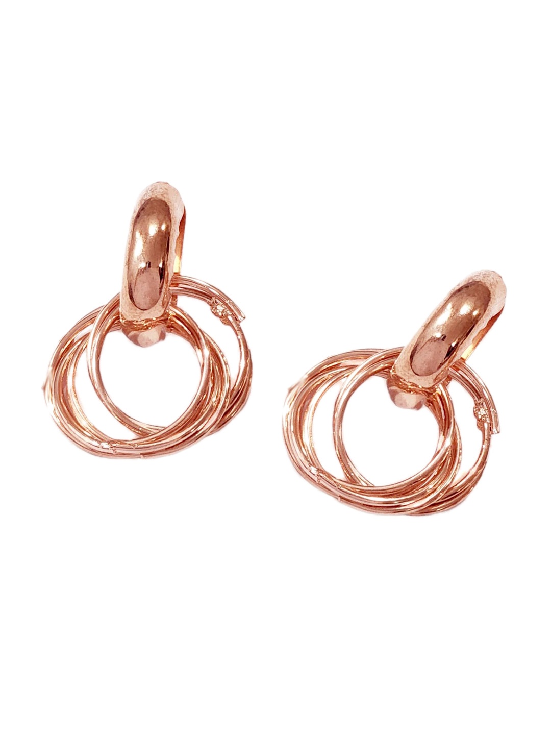 

Goldnera Rose Gold-Plated Circular Hoop Earrings